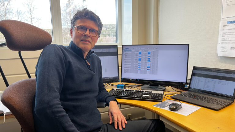 Bildet viser Hallvard Sletmoen hos Stantek